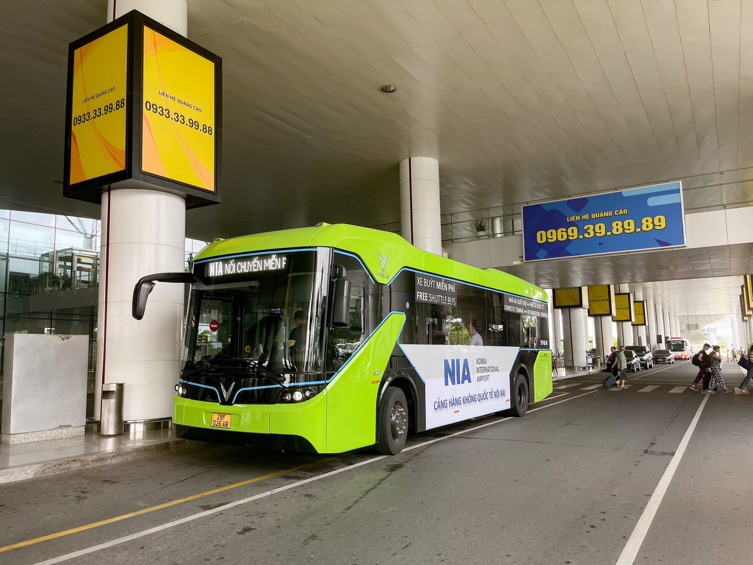 ​Buýt điện miễn phí NIA dành cho hành khách nối chuyến tại Sân bay Nội Bài