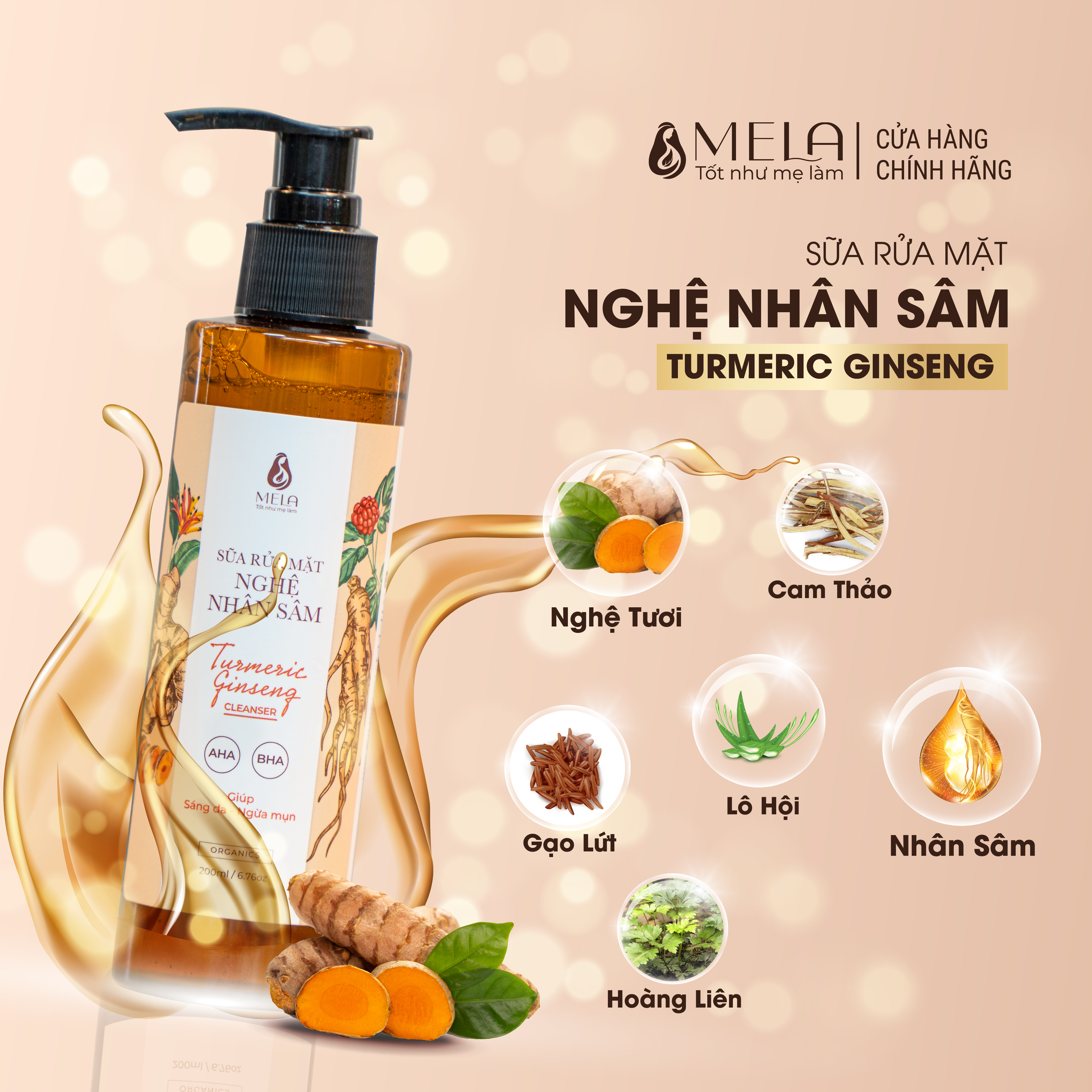 Sữa rửa mặt Nghệ - Nhân sâm Mela: Một trong những dòng sữa rửa mặt ...