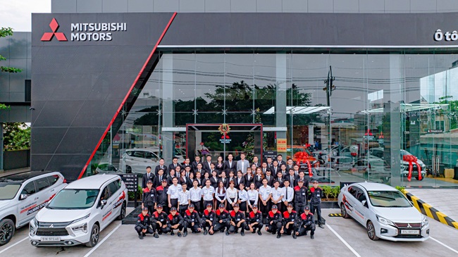 Hệ thống nhân viên được đào tạo bài bản, chuyên nghiệp theo tiêu chuẩn của Mitsubishi Motors Việt Nam