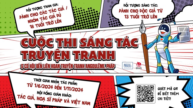 Viện Pháp công bố Cuộc thi «sáng tác truyện tranh » Việt Nam - 2024