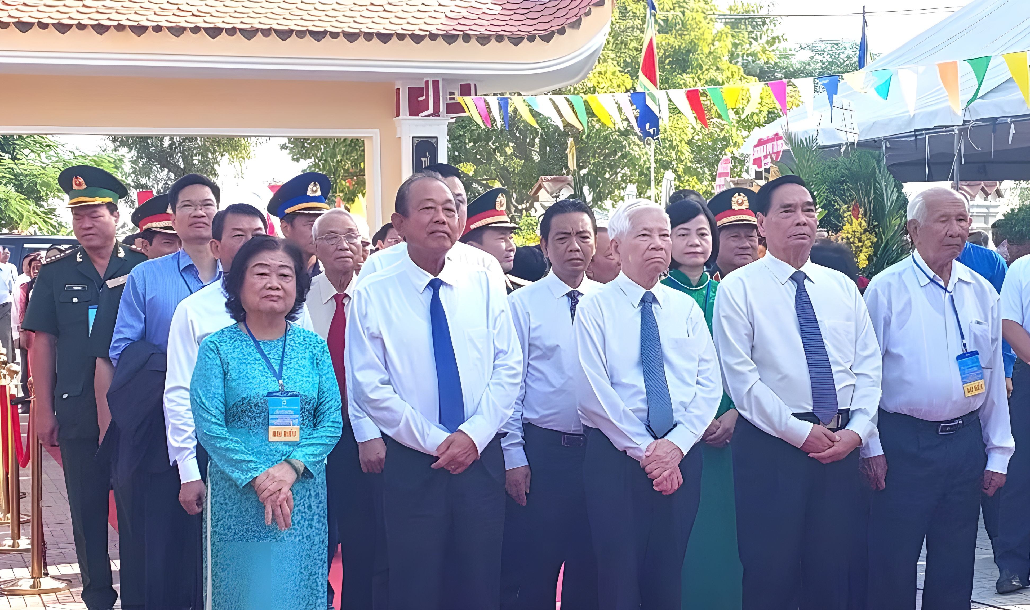 Nguyên lãnh đạo Trung Ương về dự kỷ niệm 160 năm ngày Anh hùng dân tộc Trương Định tuẫn tiết