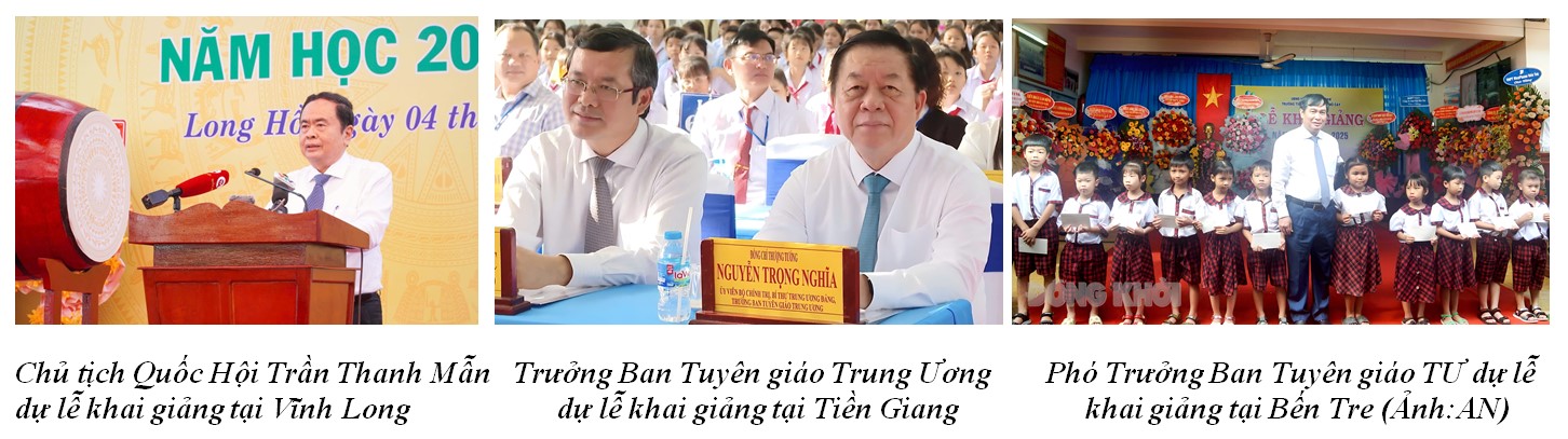 Lãnh đạo Trung Ương dự lễ khải giảng năm học mới