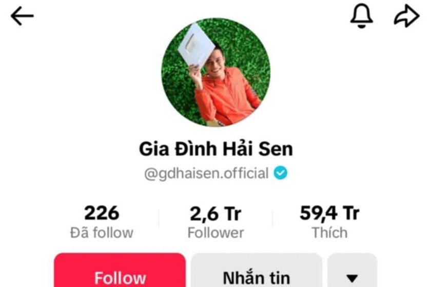Bắt giữ chủ kênh TikTok “Gia đình Hải Sen” có hàng triệu người theo dõi 