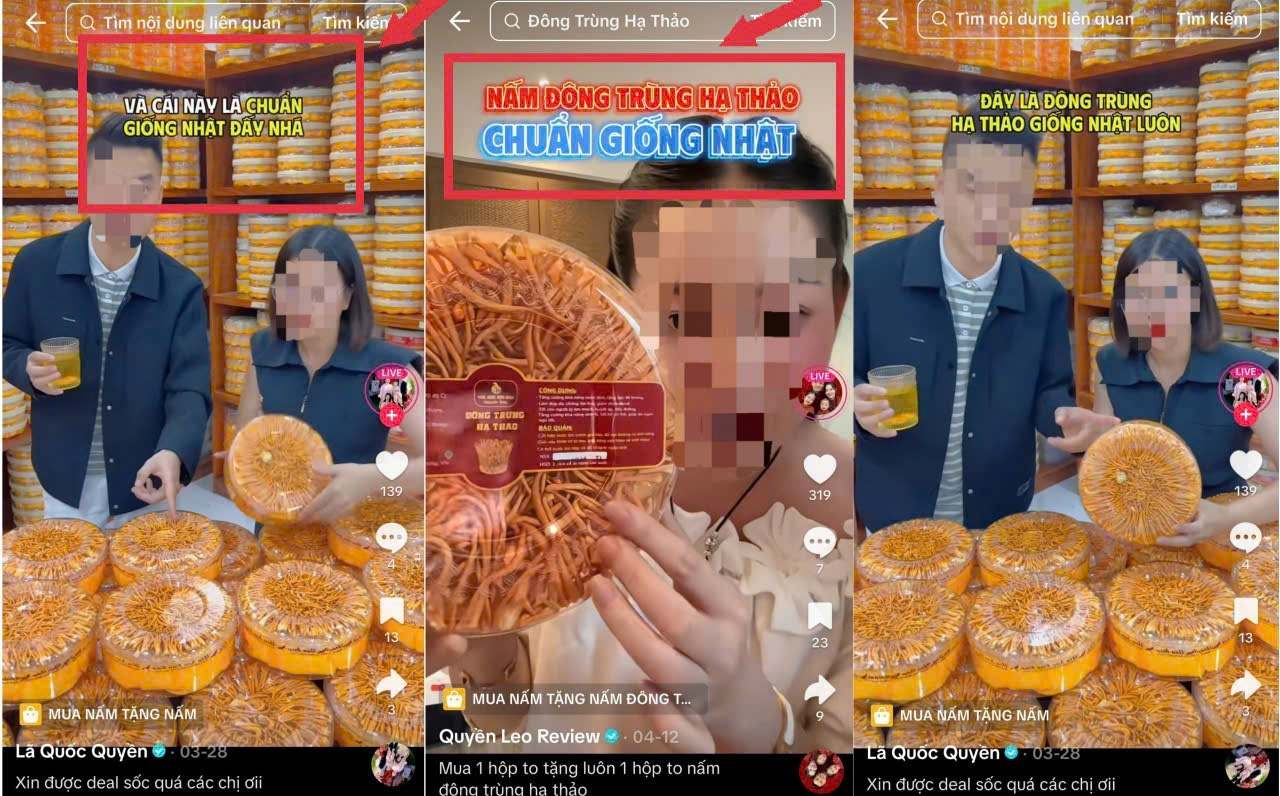 Nghi vấn về nguồn gốc và chất lượng sản phẩm nấm Đông trùng Hạ thảo mang thương hiệu Thế giới yến sào- Nguyễn Thúy?